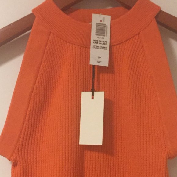 Aritzia Babaton Sculpt Knit Mockneck Halter Top, Ribbed Halter Top. - Picture 6 of 13